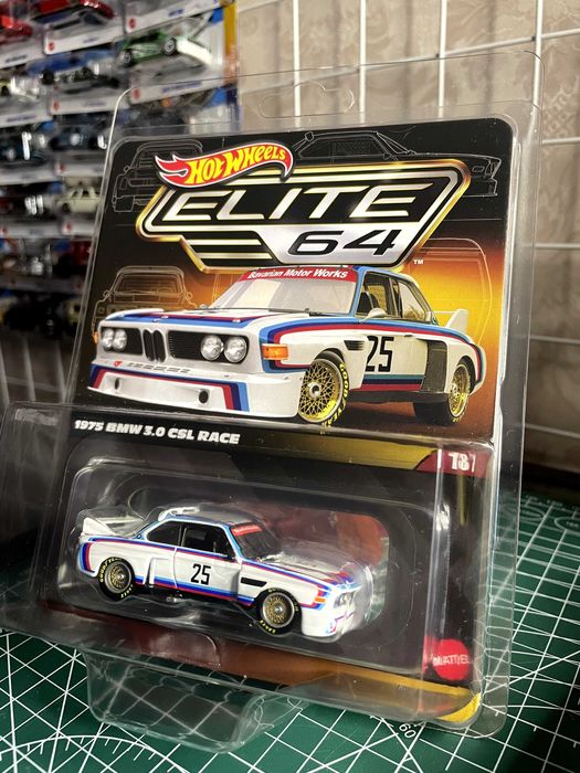 Hot Wheels Elite 64 1975 BMW 3.0 CSL Race