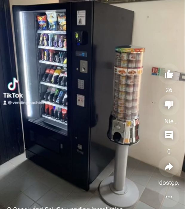 Automaty vendingowe na przekąski puszki Salysol vending tower snack