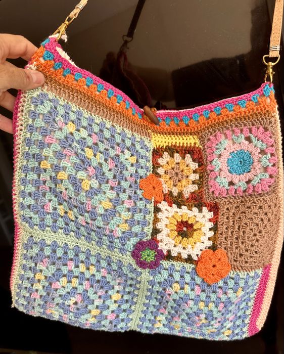 Bolsas.de croche forradas