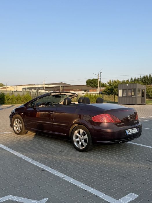 Кабріолет peugeot 307 cc пежо купе 2005 рік 260 пробіг 2.0 дизель клімат датчики дощу та світла парктронік диски 16 салон шкіра цікаве авто для міста