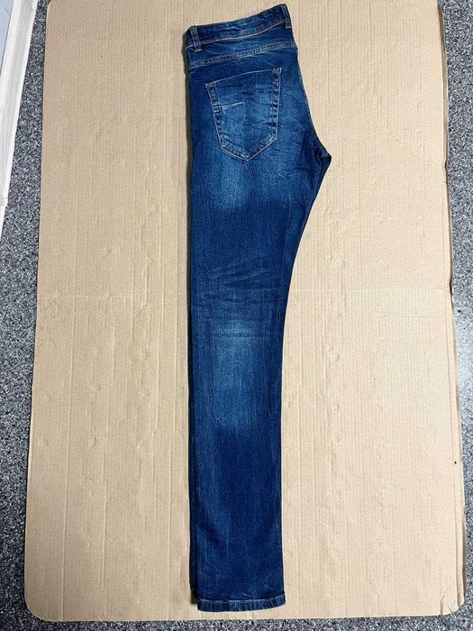Męskie dżinsy Denim Makers 72D Slim Fit | W33 | Niebieski denim