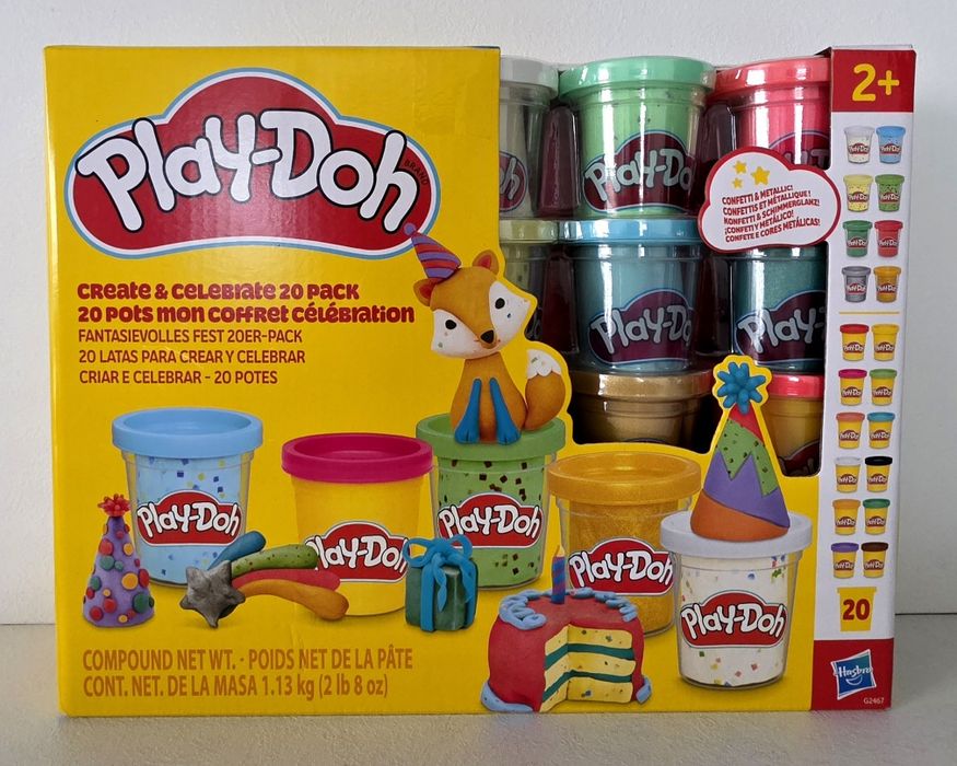Набір маси для ліплення 20 штук Hasbro Play-Doh: Classic - Create & Celebrate 20 Pack (G2467)
