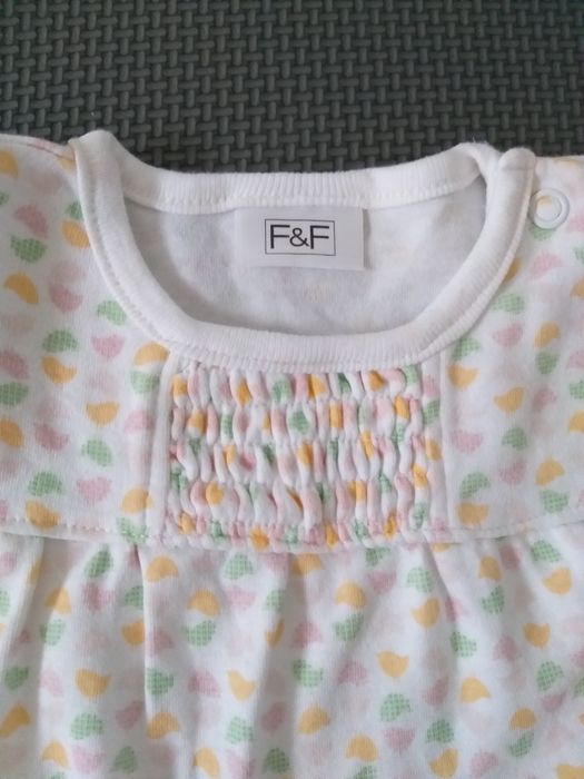 Bawełniana bluzka dla dziewczynki r. 68 nowa koszulka wyprawka 3-6m