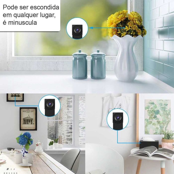 camera oculta wi-fi minuscula exame com visualização no telemovel net