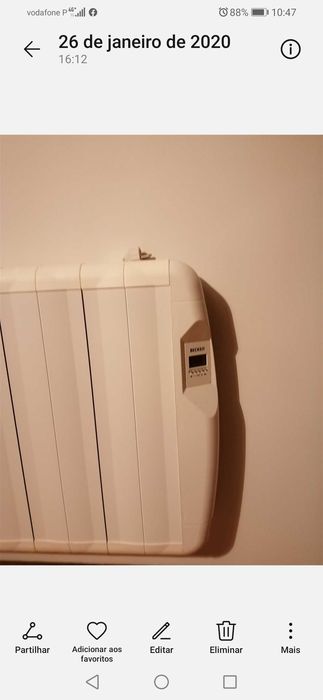 Radiador eletrico de parede de 6 barras como novo