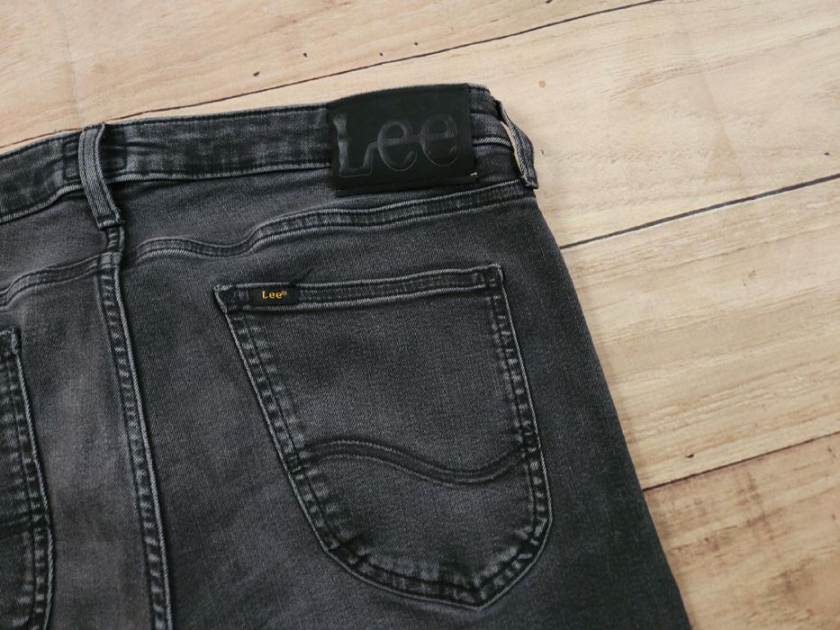 LEE Malone Spodnie Jeans Męskie Szare Skinny r. 34/34