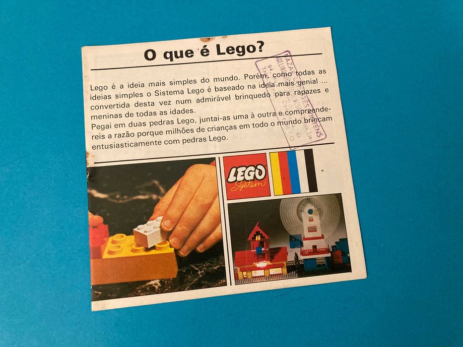 Raro Catálogo da Lego em Português Anos 60/70