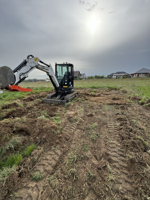 Wynajem minikoparki z operatorem BOBCAT E27 + wywrotka DMC 3,5 tony