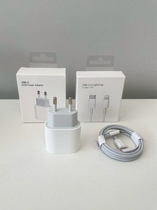 Zestaw iPhone: Ładowarka + Kabel Lightning - GWARANCJA