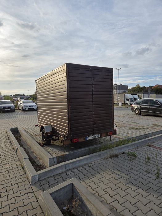 Przyczepka zamknięta SAM – BEZTERMINOWY przegląd! Duża (3x1.6x2m) / Czysta