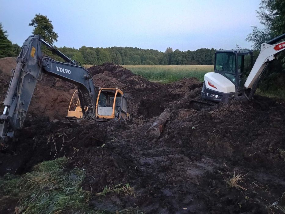 Wyburzenia Rozbiórki Wykopy Niwelacja Wymiana Kopanie Koparka Ziemne
