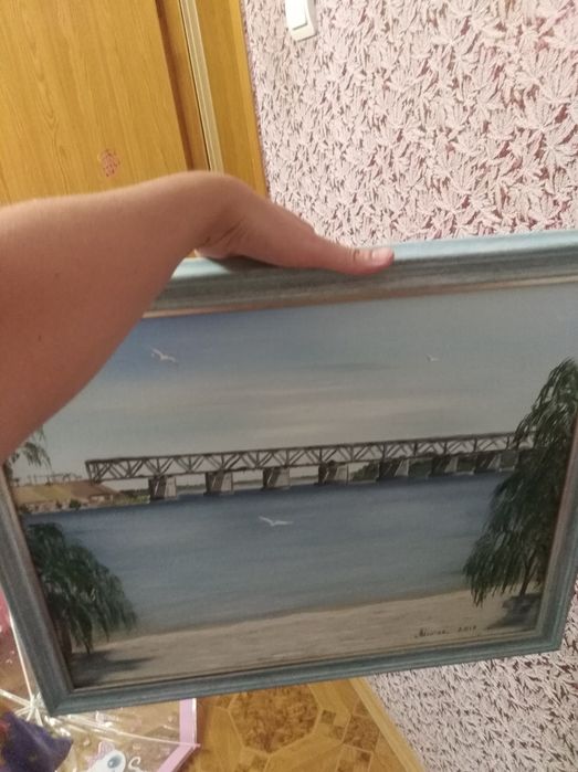 Картина маслом мост черкас