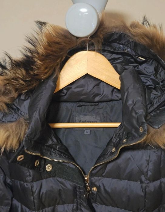 Puchowa granatowa kurtka ocieplana Lee Cooper M 38 pierze