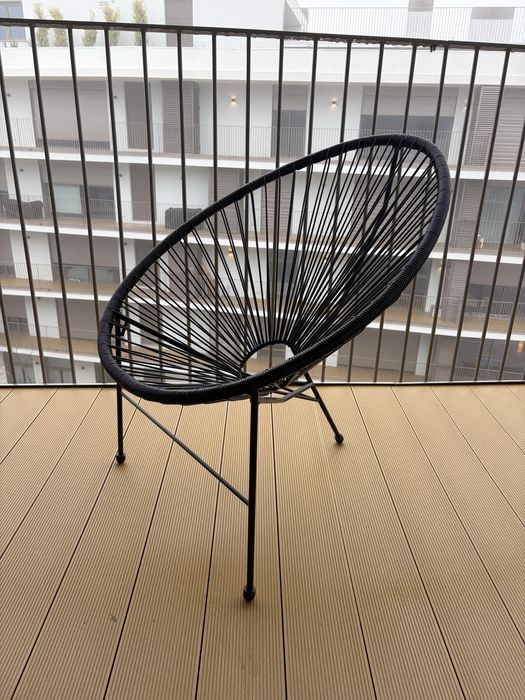 Cadeira Acapulco em Preto - Nova