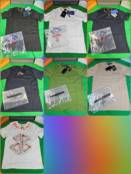 Koszulka męska paul shark polo dsq t-shirt balen nowość