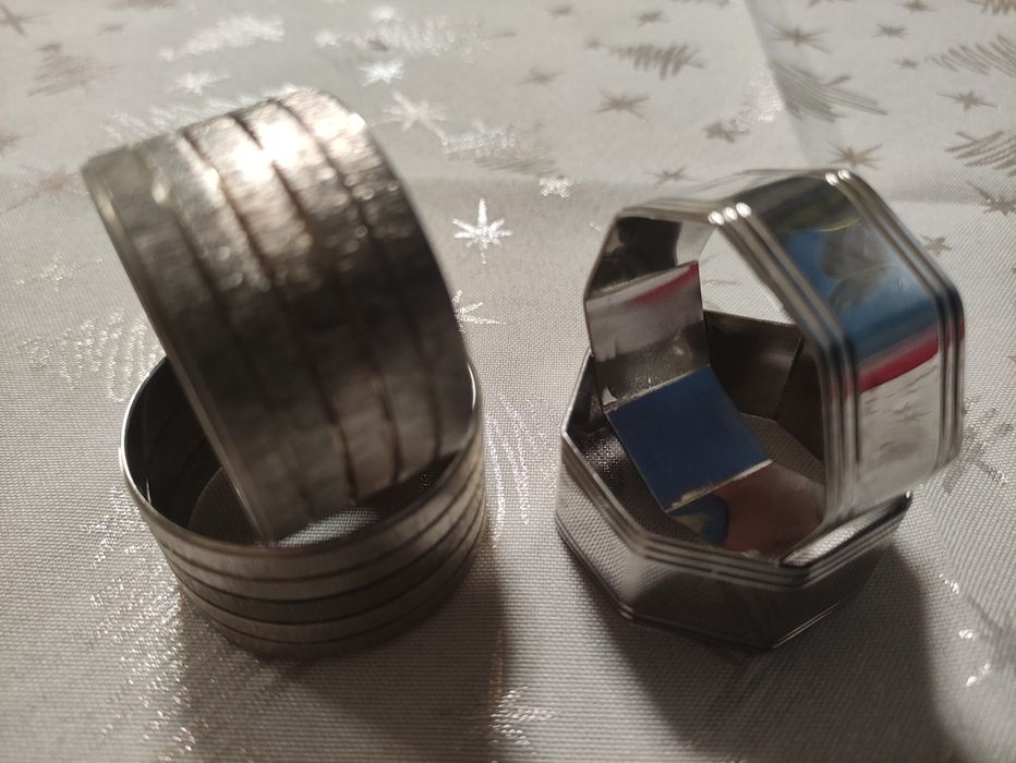 Argolas de guardanapo em casquinha