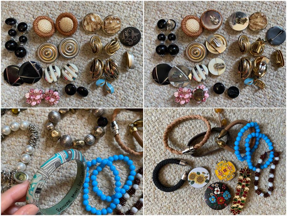 Винтажные украшения, фурнитура, подвески, серьги, браслеты