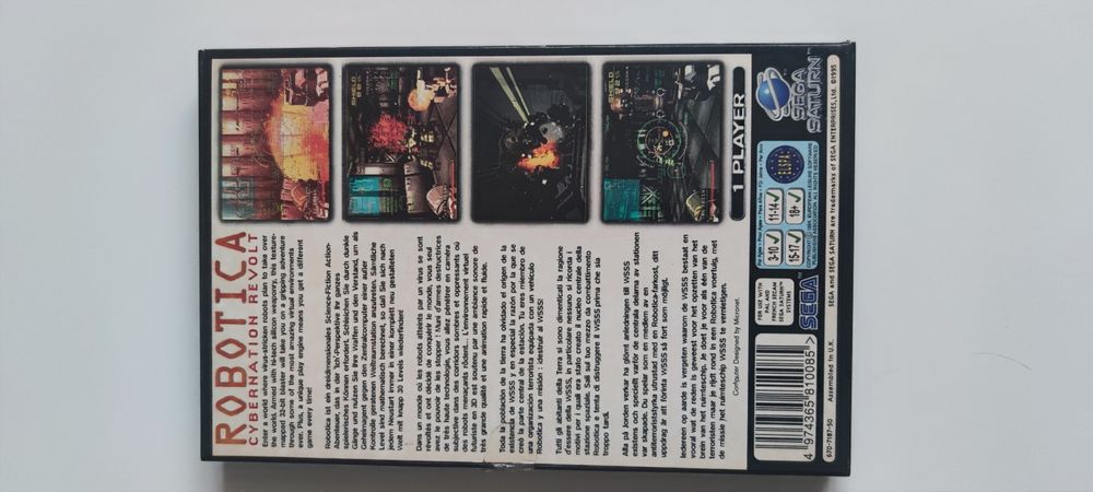 Robotica Completo com Manual - Sega Saturn - Impecável