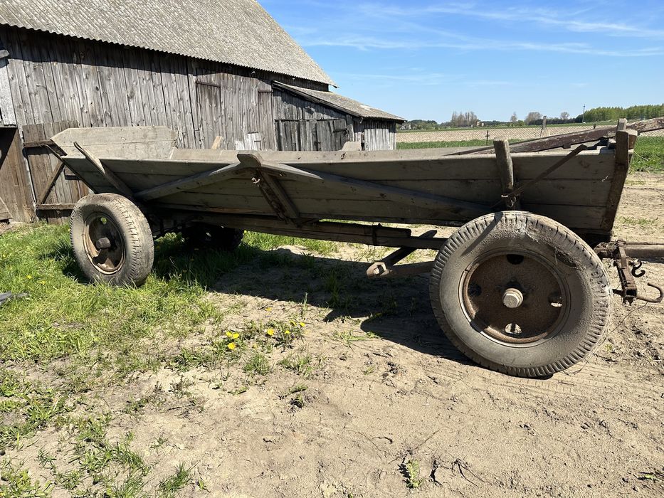 Wóz konny z zaczepem do traktora