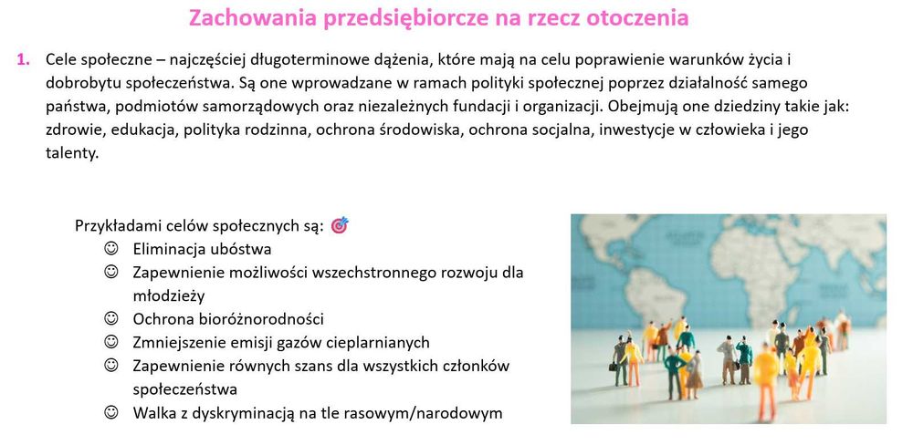 Notatki wzory i wykresy Test wiedzy o przedsiębiorczości SGH WOP