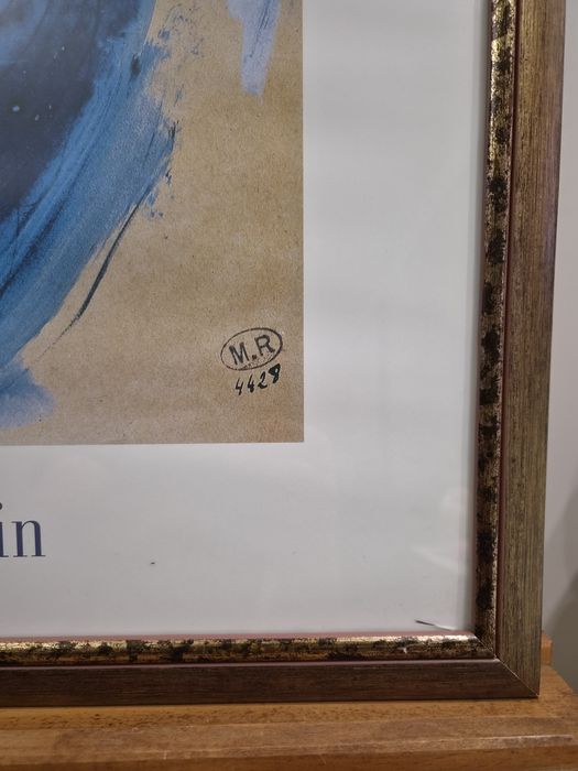 Grafika plakat Auguste Rodin vintage