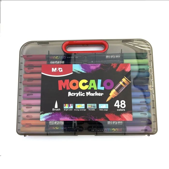 Markery Akrylowe Mocalo Pędzelkowe Mg 48 Kolorów. Nowy Produkt