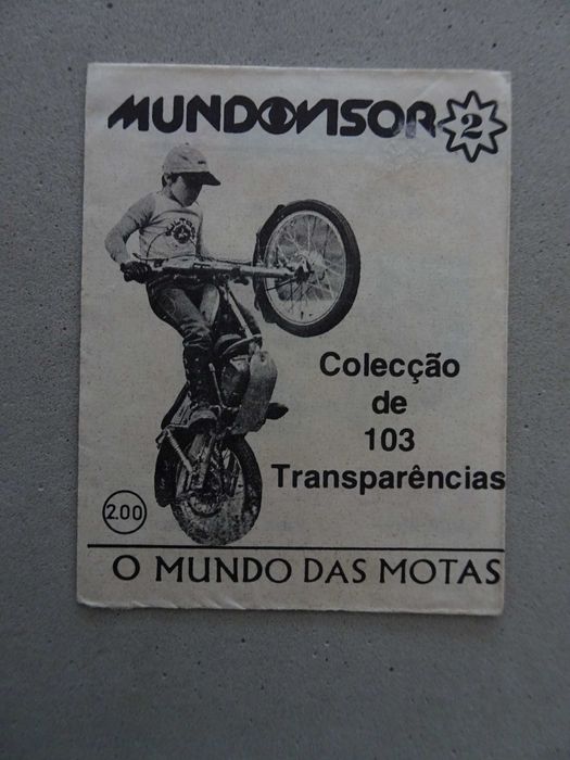 Carteira de cromos Mundovisor - O Mundo das Motas
