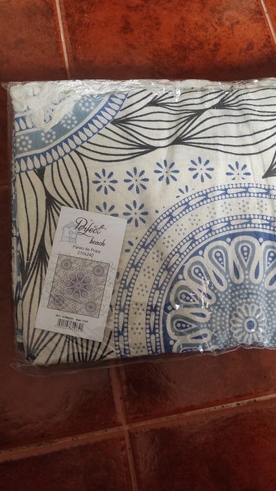 Toalha de praia 100% algodão