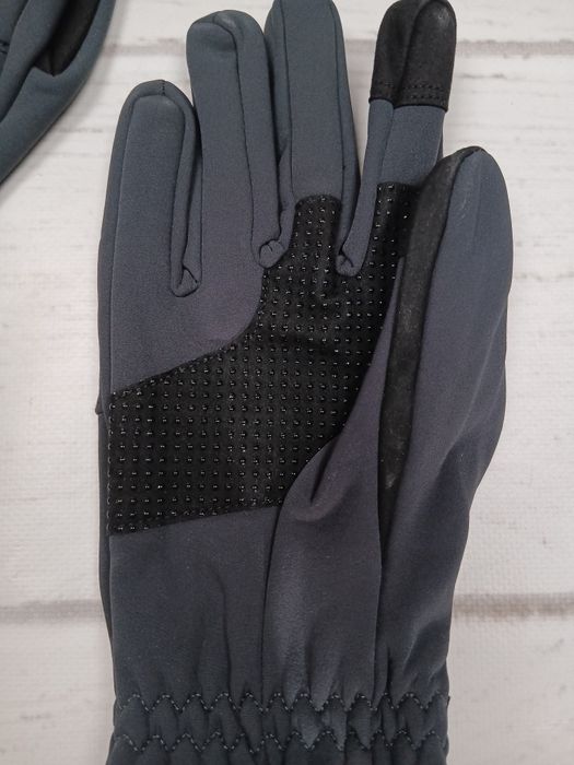 Rękawiczki zimowe XL softshell dotykowe antypoślizgowe ocieplane szare