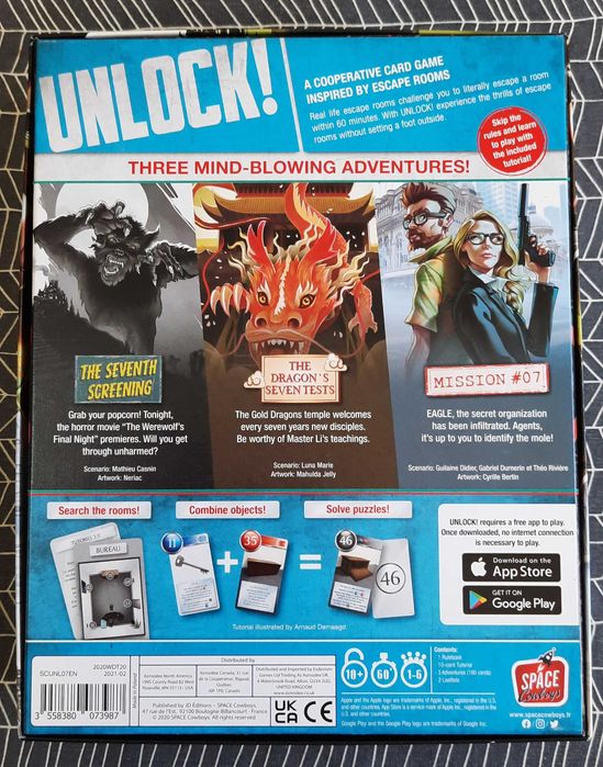 Jogo de Tabuleiro Unlock Epic Adventures Em Inglês