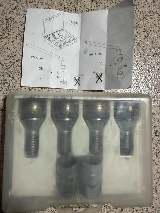 Conjunto de 4 porcas Anti-Roubo - Multimarca