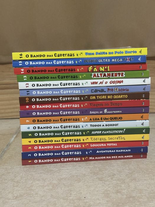 Livros infantis - O bando das cavernas coleçao de 16 livros