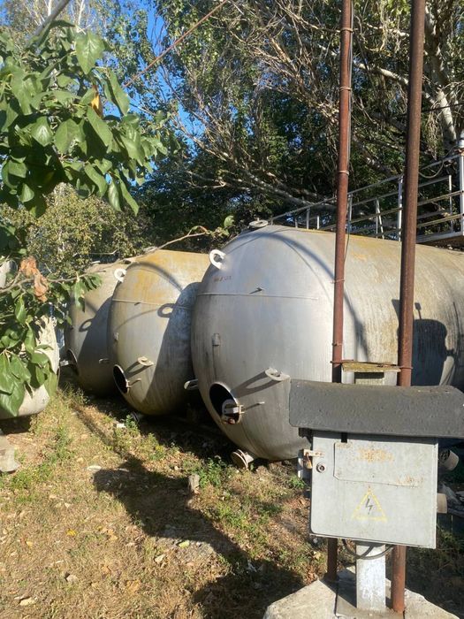 Великі емаль/ЖД бочки, котли 25, 50, 63, 160куб/Біметалл/Нержавійка