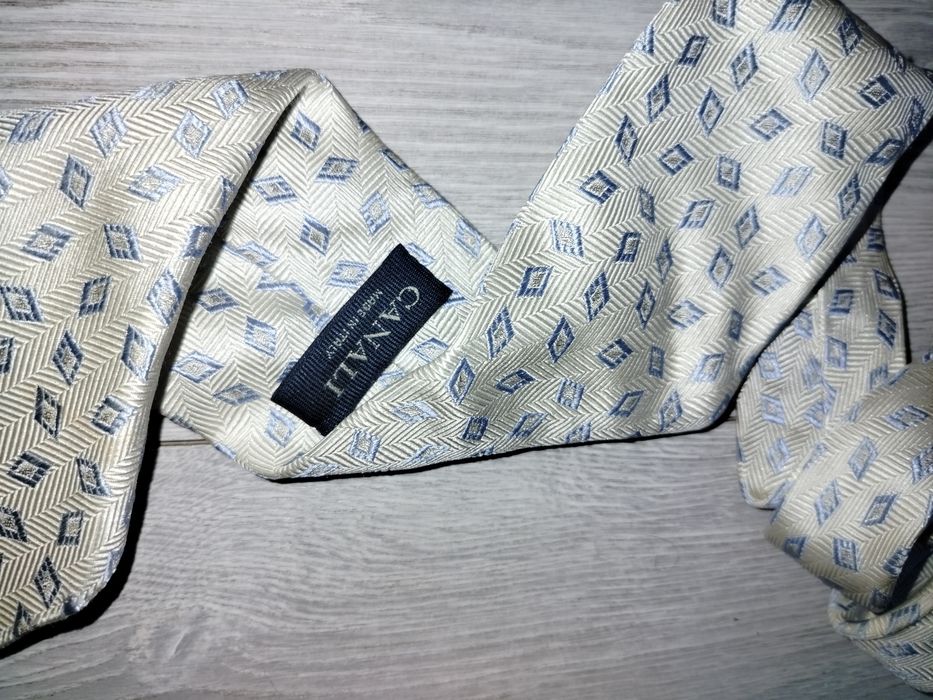 Галстук Aquascutum Canali 100% шелк сделан в Италии