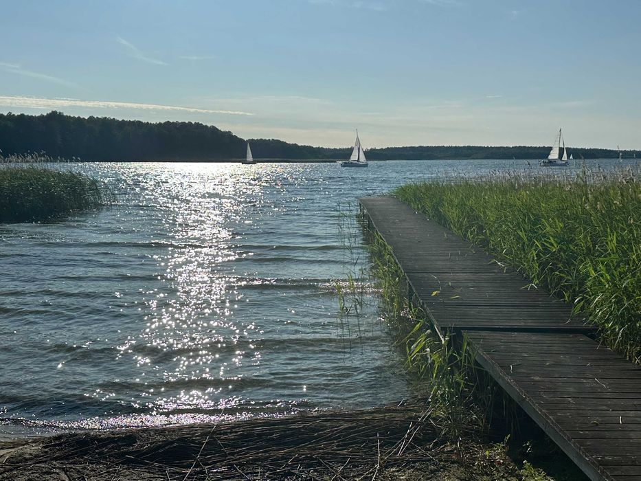 Domek do wynajęcia, z linią brzegową J. Kisajno, szlak WJM, Pierkunowo