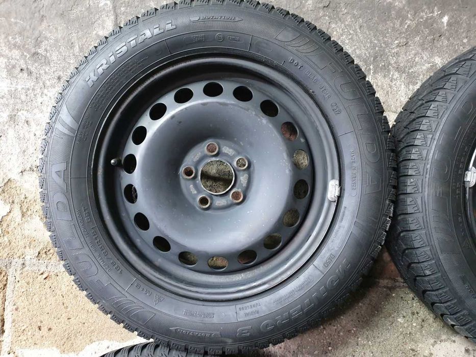 Felgi stalowe koła VW Skoda Seat R15 5x100 opony zimowe 185/65R15 5,5mm