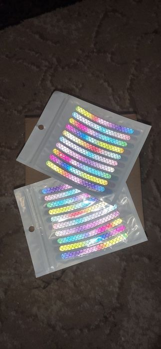 Светоотражающие наклейки для вело, авто, мото колёс и мигалка-габарит