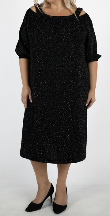 Womanary cudna błyszcząca hiszpanka cyrkonie blink brokat xxxl 50 52