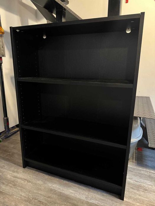 IKEA BILLY Regał, czarny, 80x28x106 cm