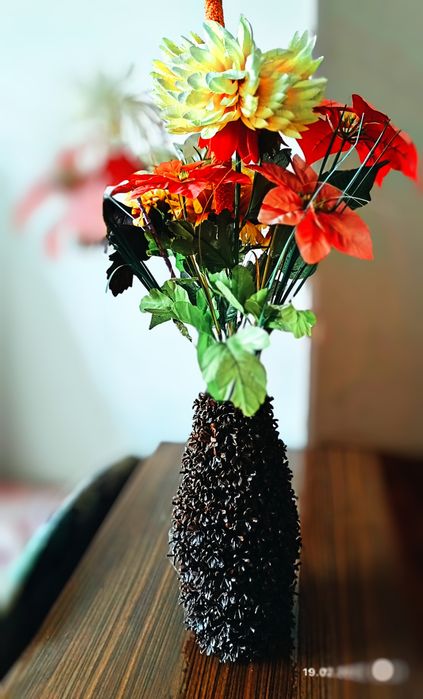 Wazon na kwiaty rękodzieło