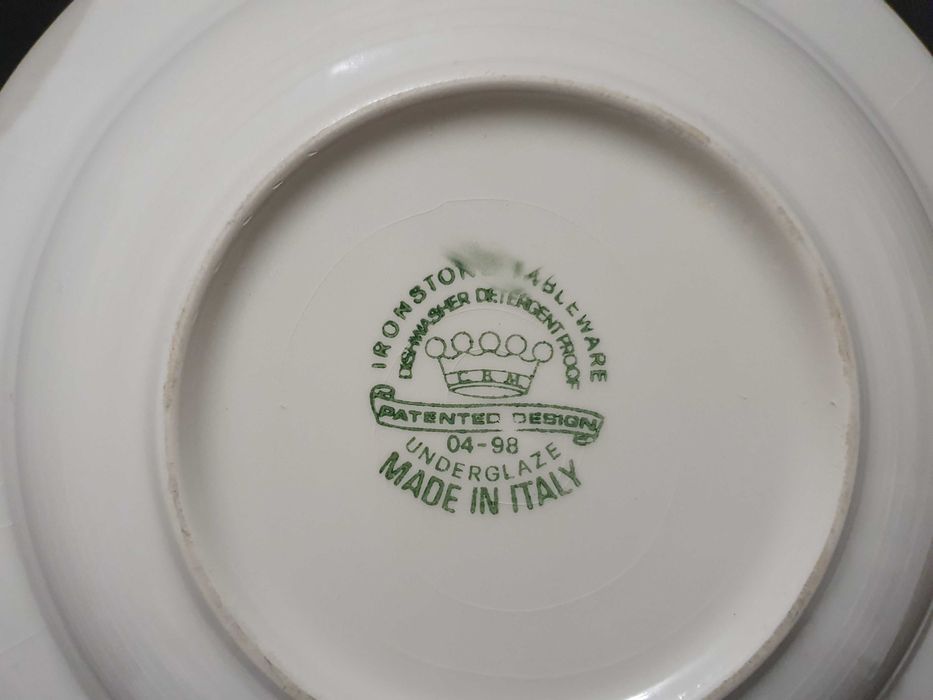 Vintage Pratos Ironstone Tableware Made in Italy