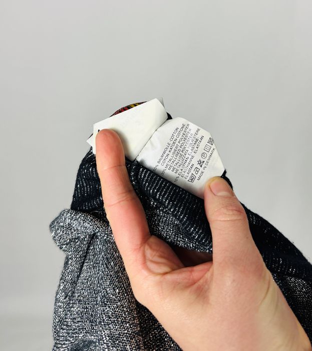 Srebrne legginsy z brokatem S 36