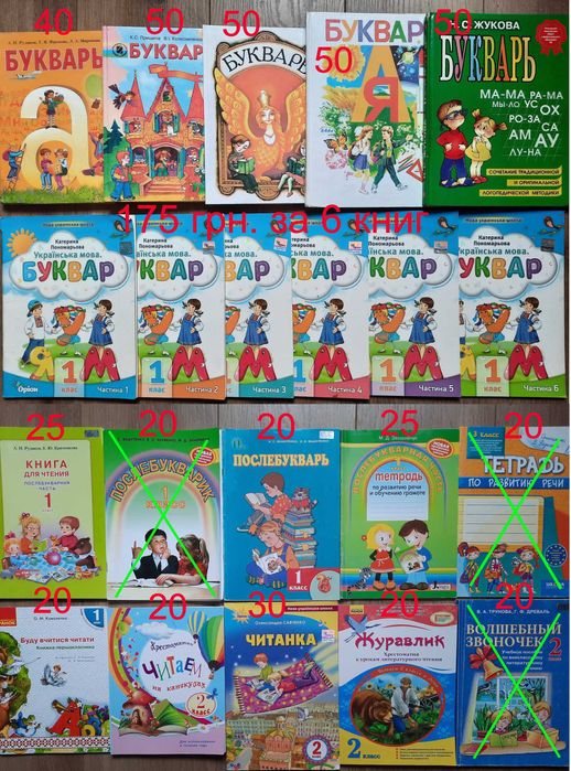 Українська мова Математика Буквар Прописи Гавриш Богданович Цепова