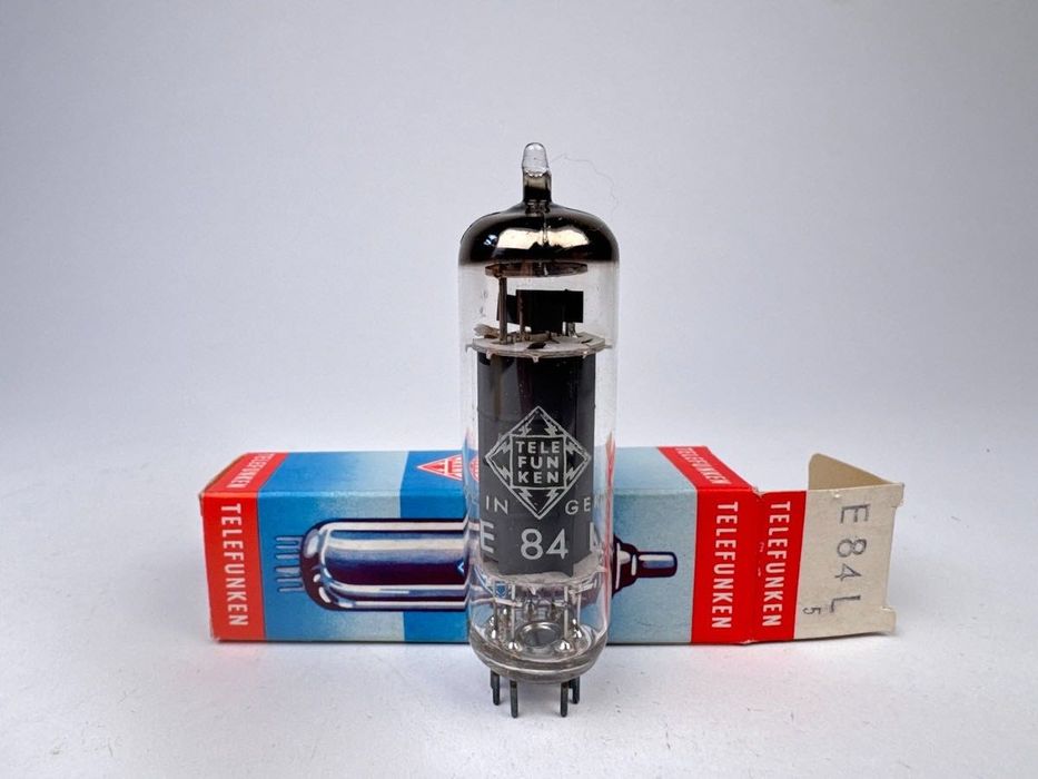 Lampa elektronowa NOS Siemens E84L logo Telefunken