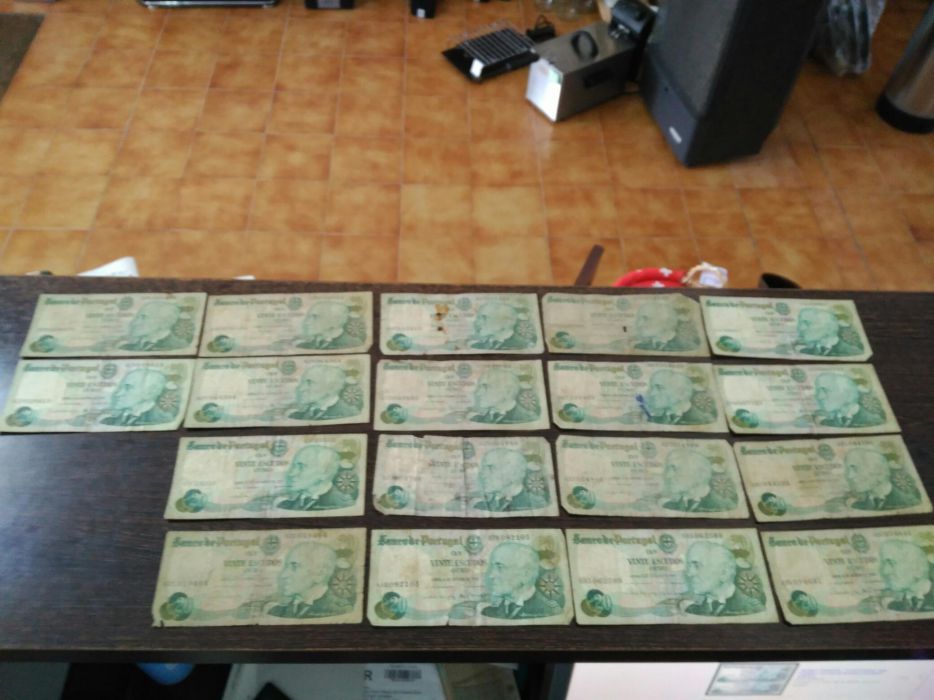 Notas de 20$00 - Oferta dos portes