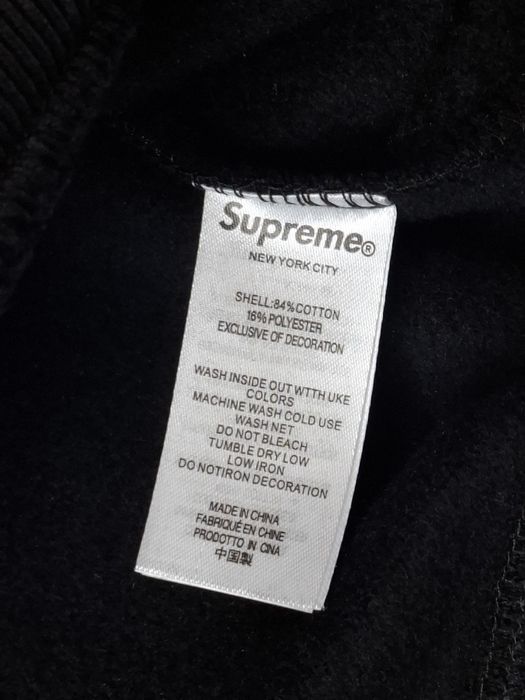 Худі / Худи / Supreme Black Big Logo