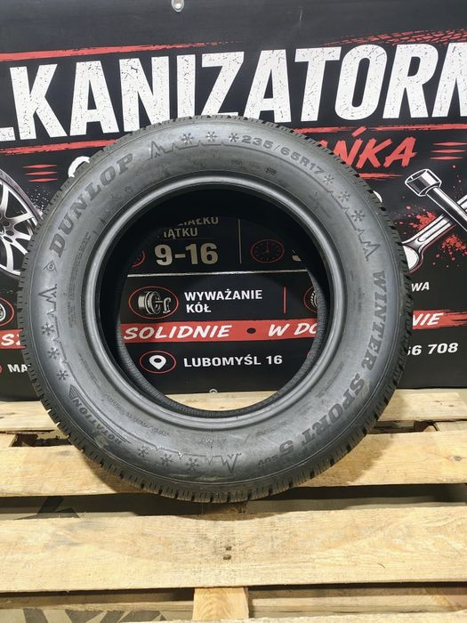 Dunlop Winter Sport 5 SUV 235/65R17 XL 8.6mm Zapas Pojedynka 1szt