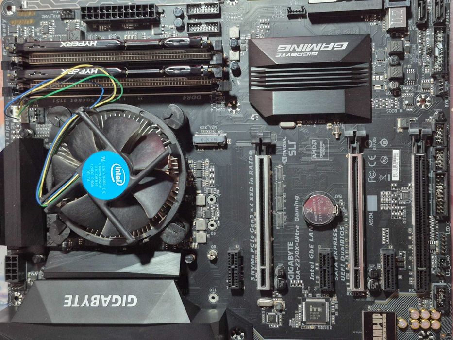 Комплект Intel Core i5-7600K + 8 GB Kingston HyperX + Gigabyte Z270X Ultra Gaming (s1151, nvme, m2, ddr4)