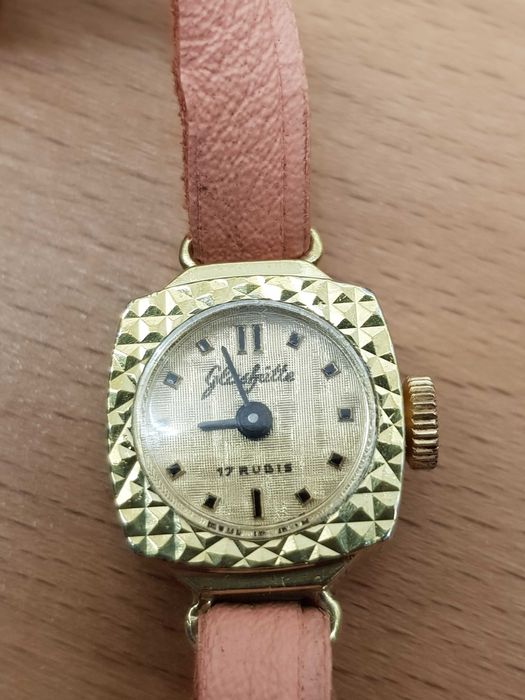 *GUB *Glashütte* koktajlowy damski zegarek biżuteryjny