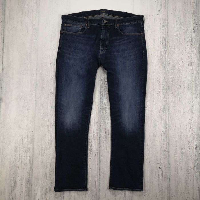 Polo Ralph Lauren męskie spodnie 38/32 XXL jeansowe Varick slim okazja